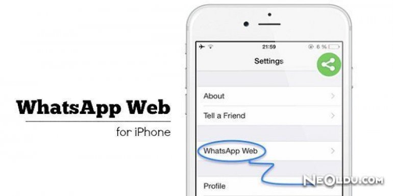 WhatsApp Web iPhone'da!