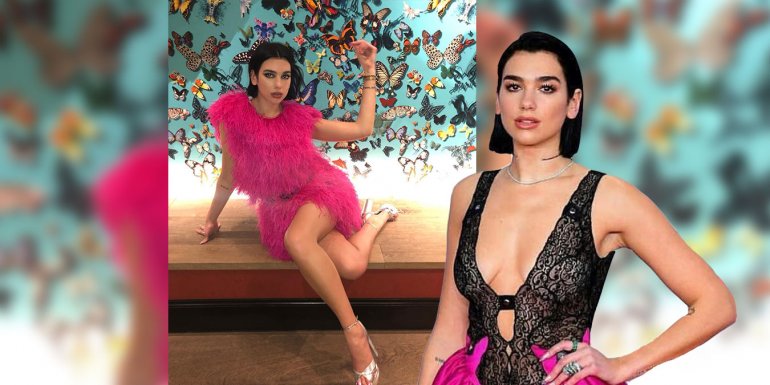 Dua Lipa Dekolte Paylaşımıyla Hayranlarının İçini Isıttı