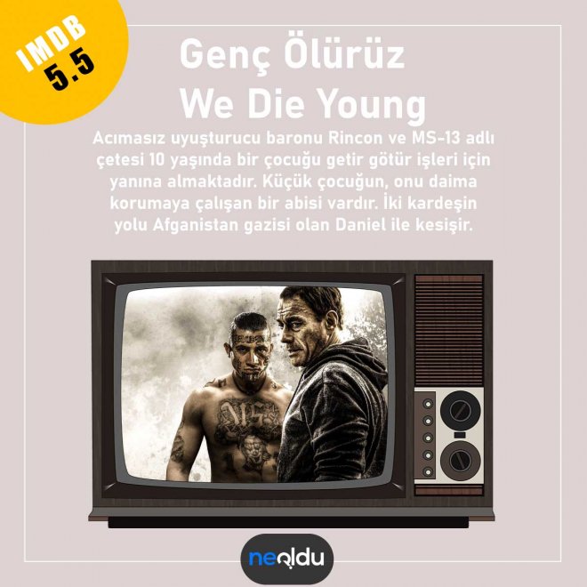 Jean-Claude Van Damme We Die Young uyuşturucu çetesi sahnesi