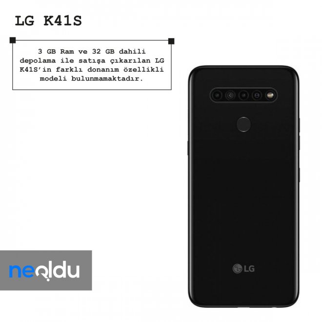 LG K41S Özellikleri