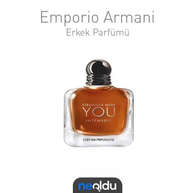 Emporio Armani Stronger With You Intensely erkek kış parfümü, şehvetli ve oryantal kokusuyla öne çıkar