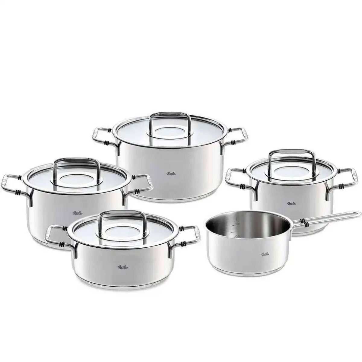 Fissler Bonn 9 Parça Tencere Seti, Alman üretimi kaliteli çelik yapısı ile dikkat çekiyor