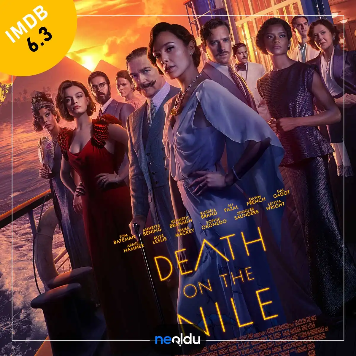 Death on the Nile filmi Agatha Christie uyarlaması