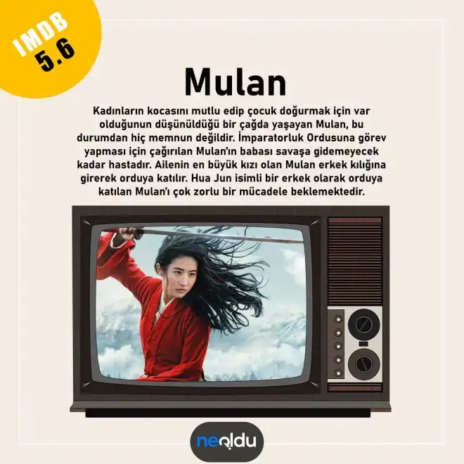 Jet Li’nin oynadığı Mulan filminden bir sahne