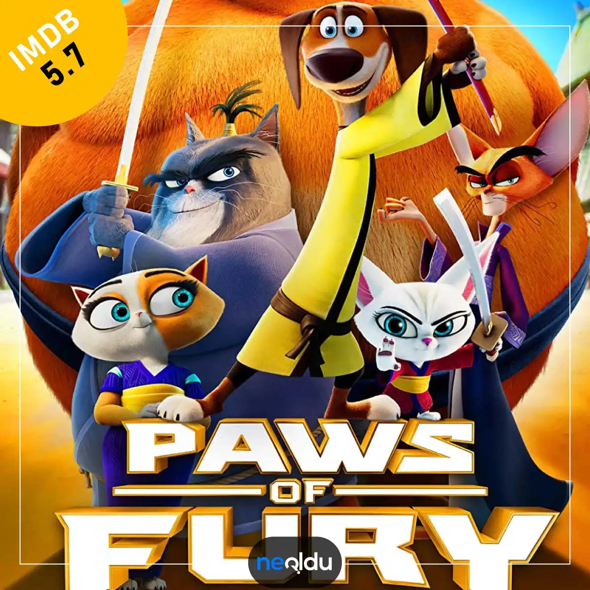 Köpek ve kedilerin samuray temalı macerası Paws of Fury