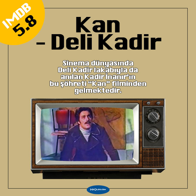 Kan – Deli Kadir filminde Kadir İnanır'ın tetikçi rolü