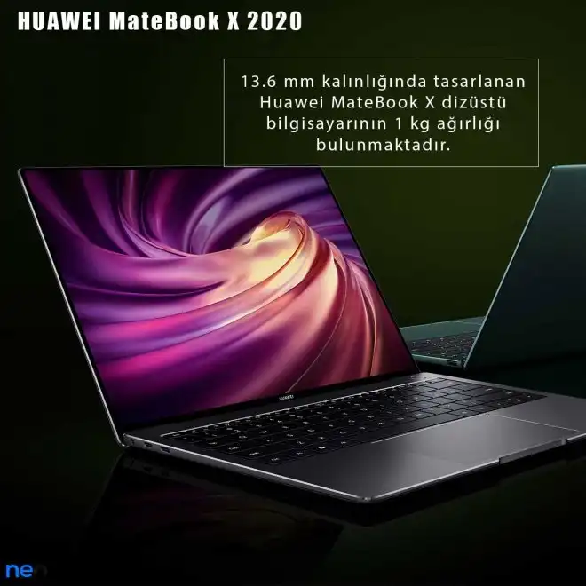 Huawei MateBook X 2020 Tasarım