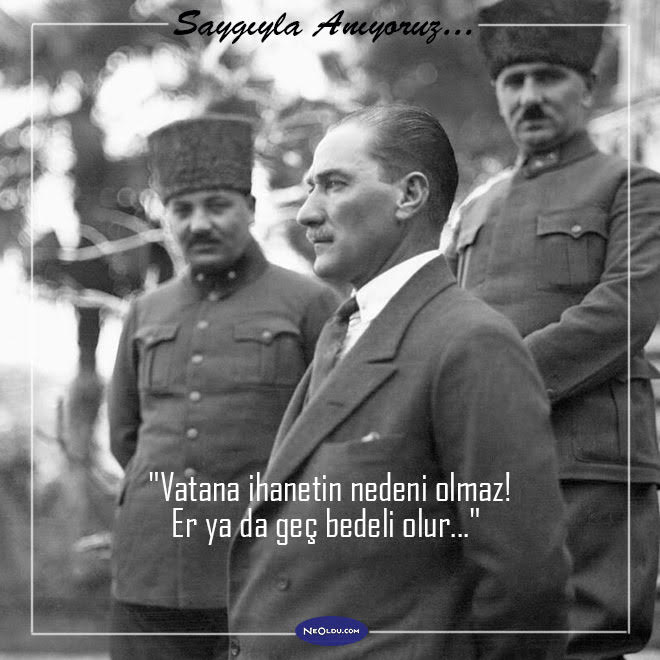 10 Kasım Atatürk'ü Anma Günü