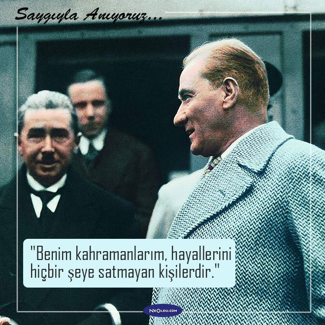 10 Kasım Atatürk'ü Anma Günü