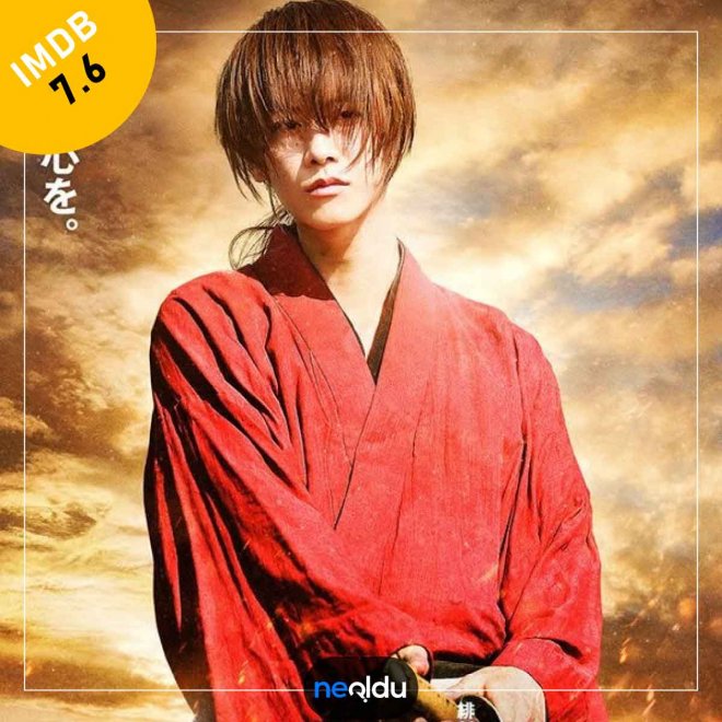 Makoto Shishio’ya karşı mücadele veren Kenshin Himura Rurouni Kenshin Kyoto Taika-hen