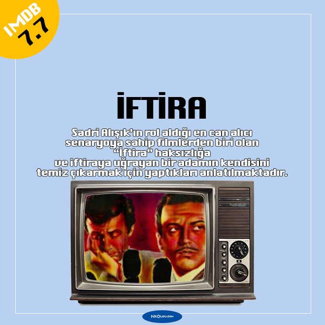 İftira Sadri Alışık Film Afişi