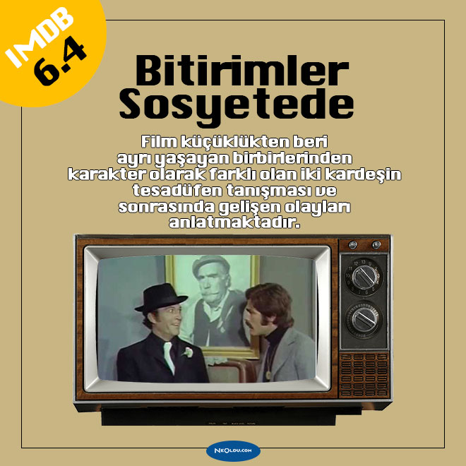 Bitirimler Sosyetede filminde Kadir İnanır ve Şener Şen