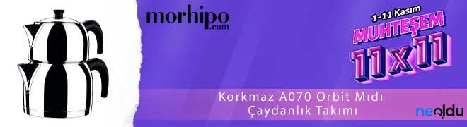 Korkmaz A070 Orbit Mıdı Çaydanlık Takımı