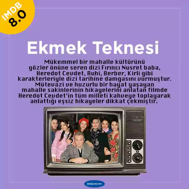 Ekmek Teknesi Dizisi, mahalle hayatı sahnesi