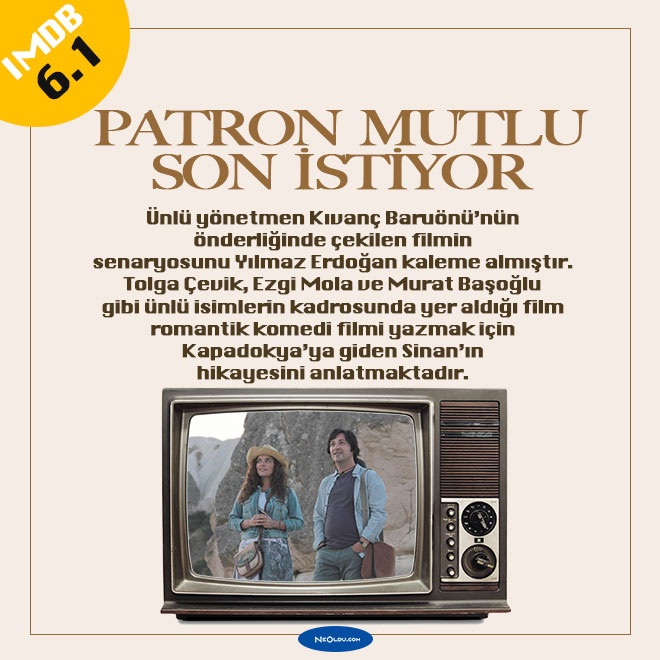 Patron Mutlu Son İstiyor filminde Tolga Çevik ve Ezgi Mola’nın sahnesi