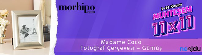 Madame Coco Fotoğraf Çerçevesi – Gümüş