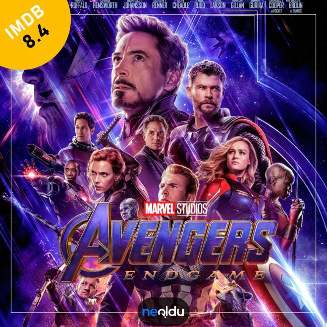 Marvel evreninden Avengers: Endgame filmi posteri