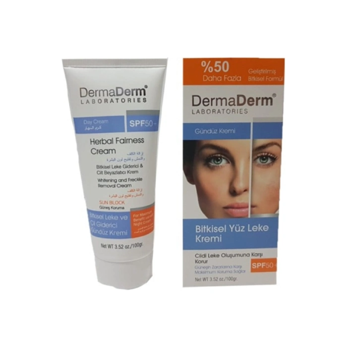 Dermaderm Gündüz Kremi SPF 50 Dermaderm Leke Giderici Cilt Beyazlatıcı Gündüz Kremi SPF 50