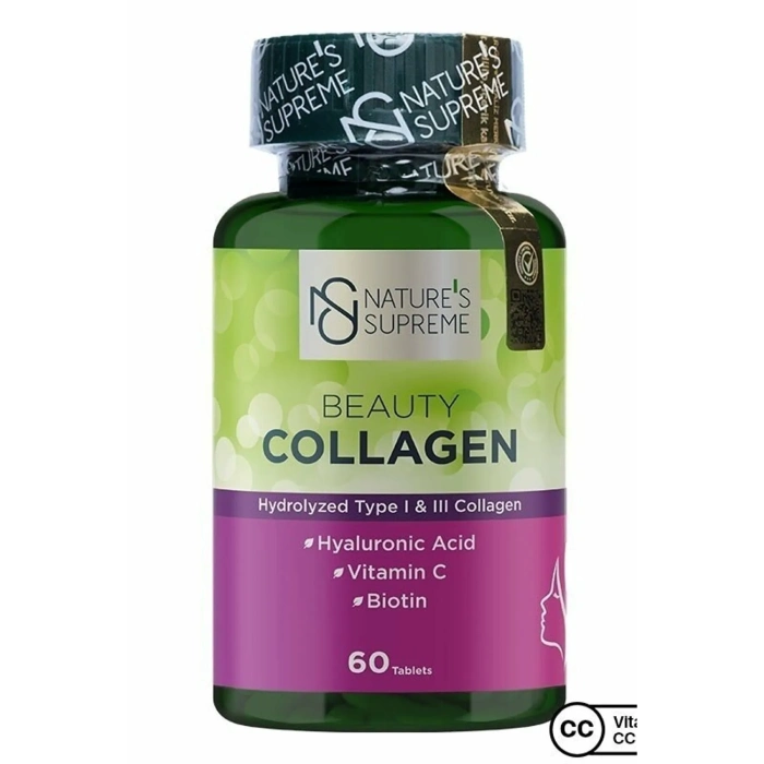 Nature’s Supreme Beauty Kolajen tablet ürünü Nature’s Supreme Beauty Collagen Tablet