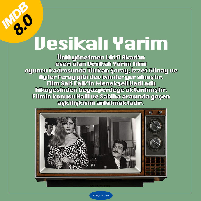 Lütfi Akad yönetiminde, Sait Faik hikayesinden uyarlanan İzzet Günay ve Türkan Şoray’lı efsane