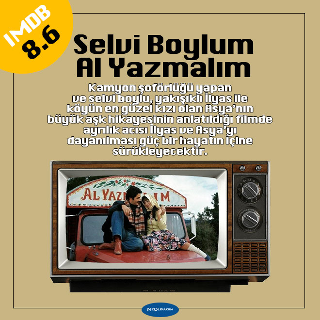 Kadir İnanır'ın unutulmaz aşk filmi Selvi Boylum Al Yazmalım sahnesi