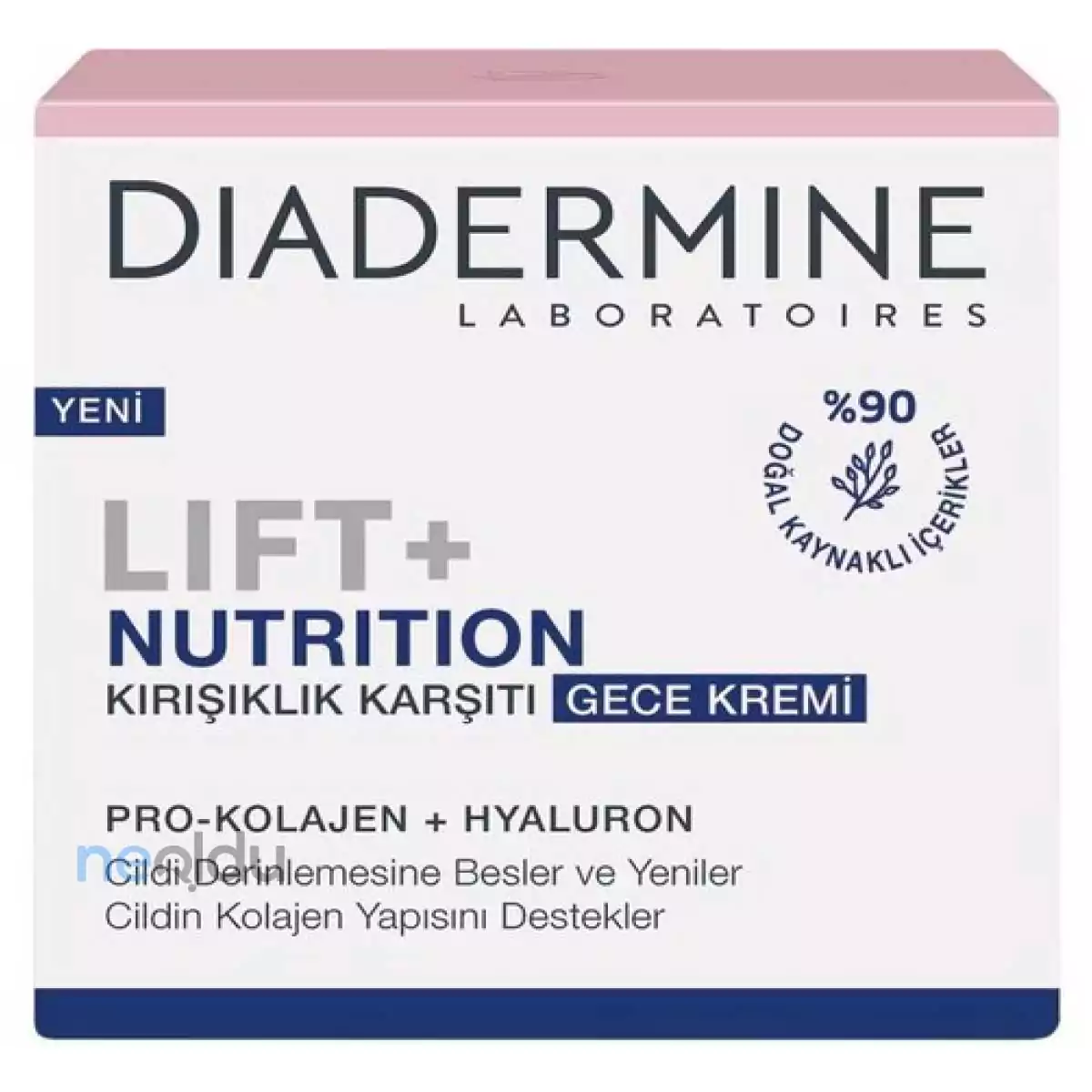 Diadermine Lift+ Nutritive gece kremi, cildin nem dengesini korur ve kırışıklıkların görünümünü azaltır