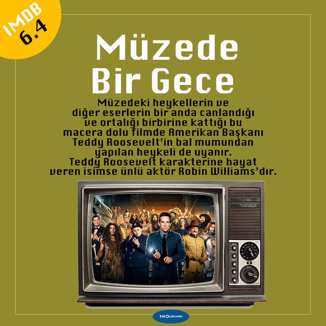 Müzede Bir Gece serisinin ilk filmi Robin Williams