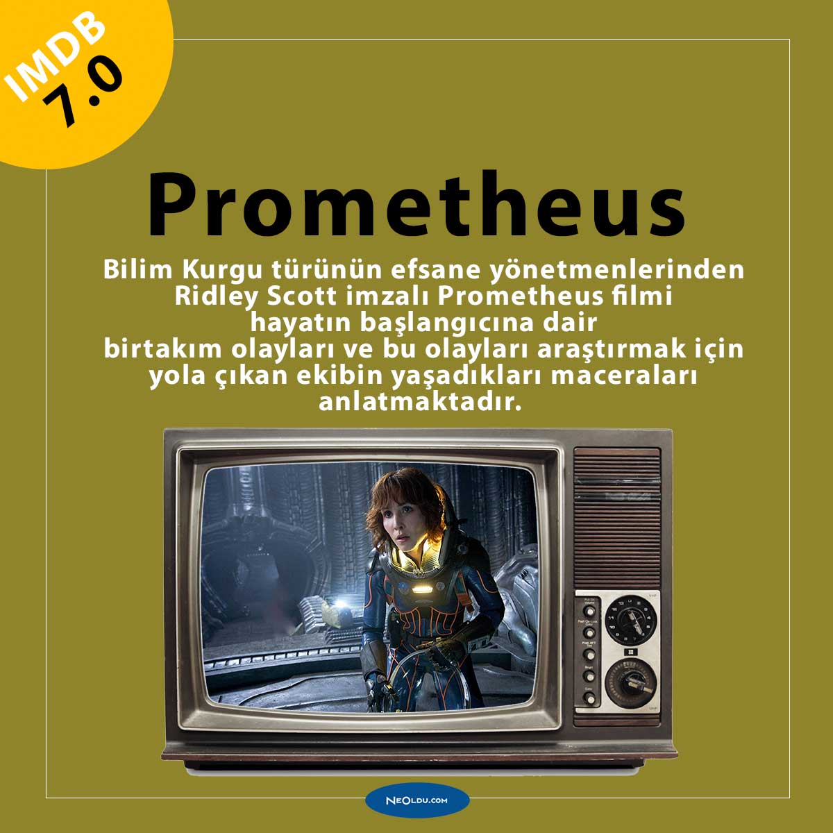 Prometheus filminde Charlize Theron Ridley Scott yapımı