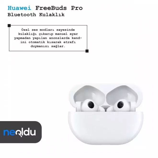 Huawei FreeBuds Pro Tasarım