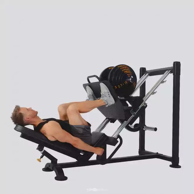 Bacak ve kalça kaslarını çalıştıran Leg Press hareketi