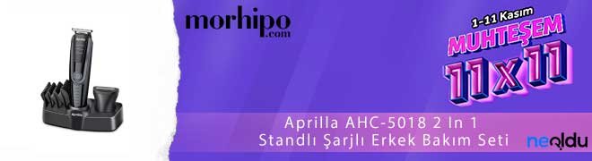 Aprilla AHC-5018 2 In 1 Standlı Şarjlı Erkek Bakım Seti