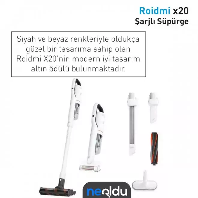 Roidmi X20 Çok Yönlü Kullanım