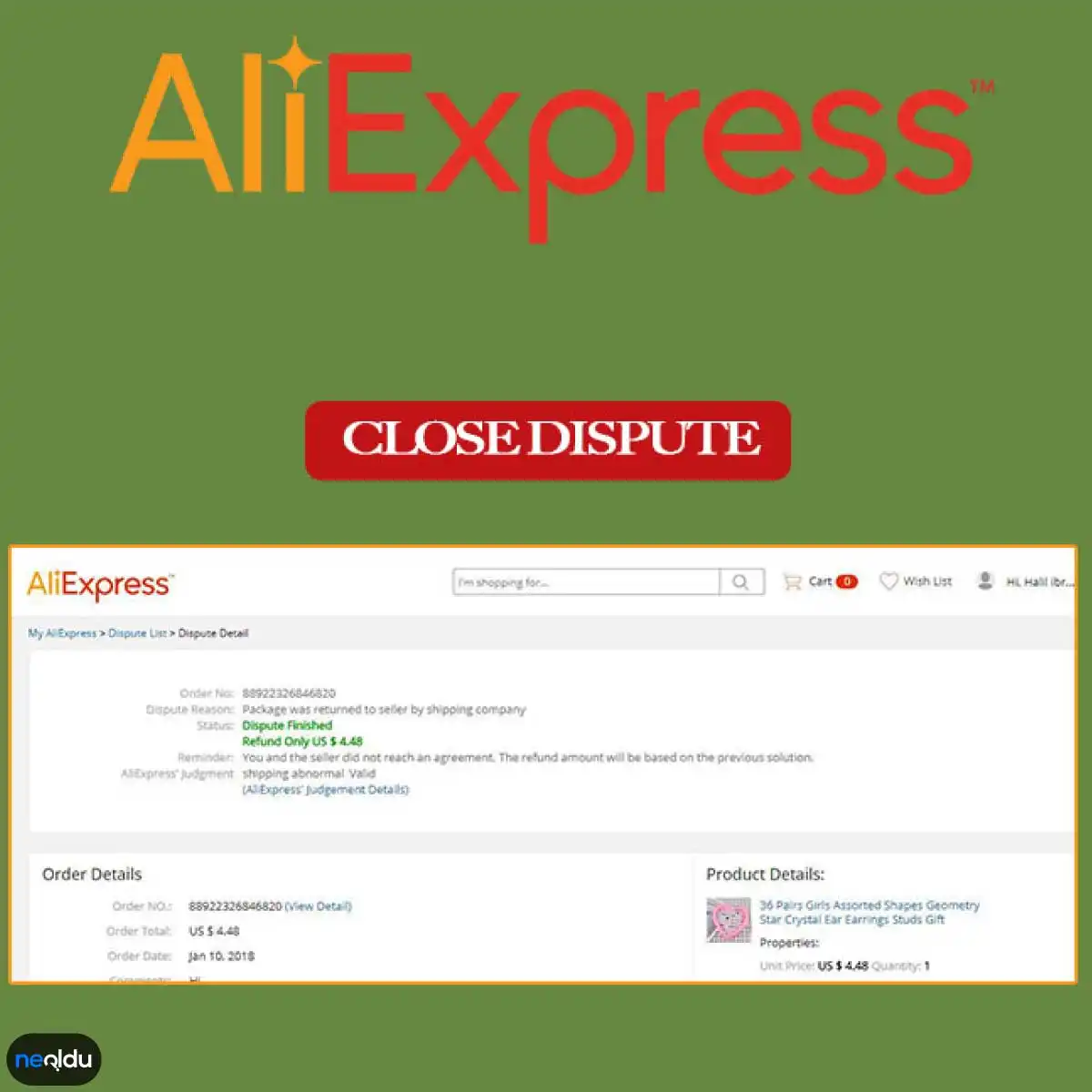 AliExpress Geri Ödeme Alma Yöntemleri