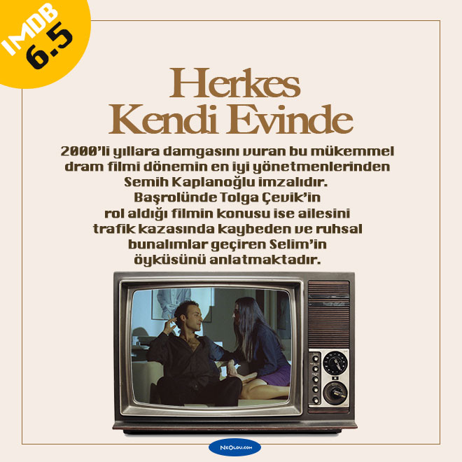 Herkes Kendi Evinde filminde Tolga Çevik’in Selim karakteri