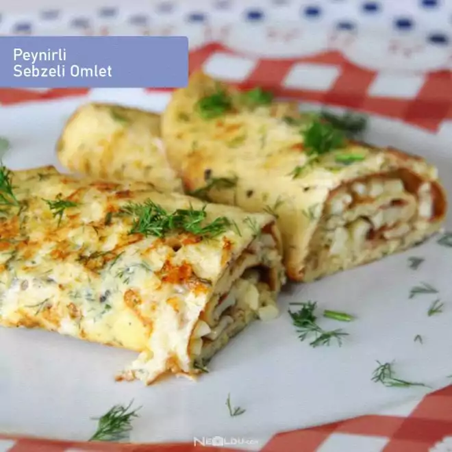 Peynirli Sebzeli Omlet