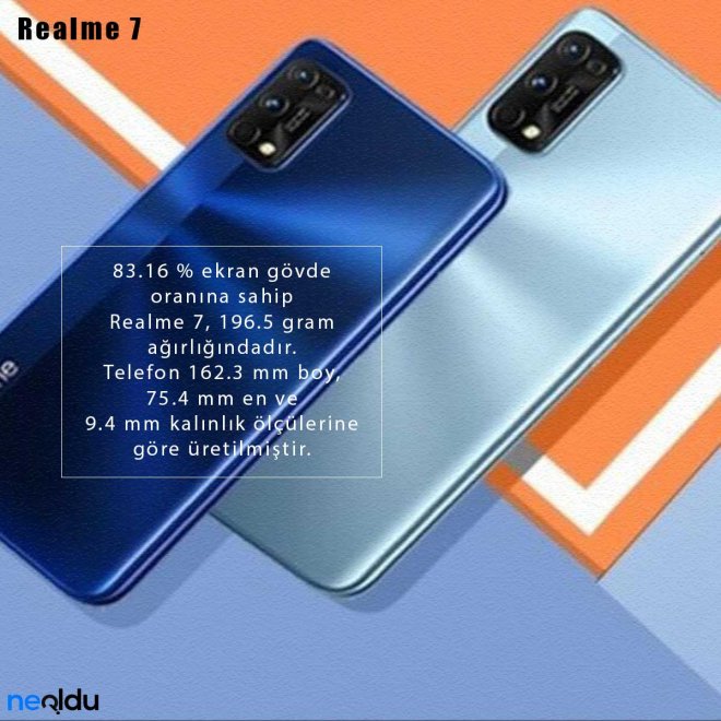 Realme 7 Tasarım