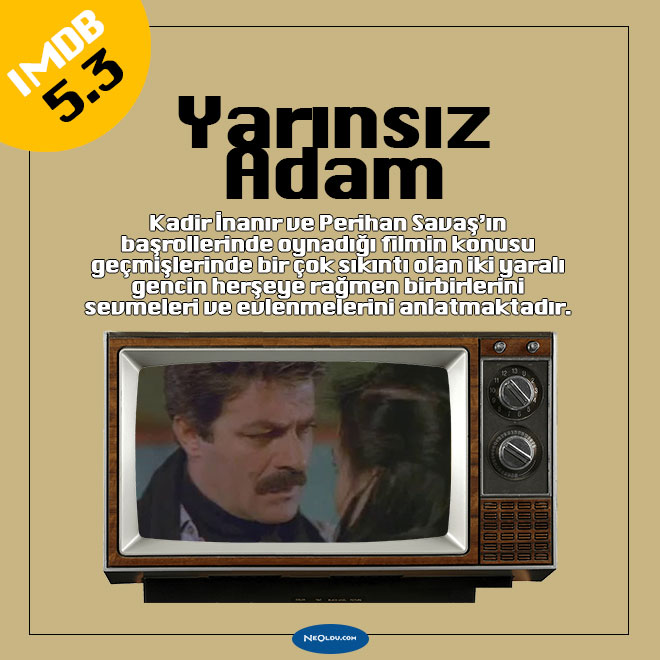 Yarınsız Adam filminde Kadir İnanır ve Perihan Savaş