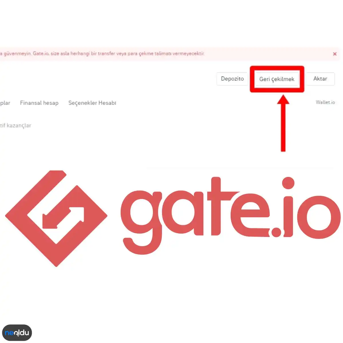 Gate.io Para Çekme İşlemi