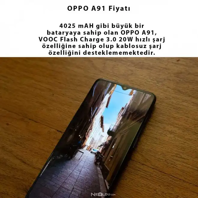 Oppo A91 Batarya ve Şarj Özellikleri