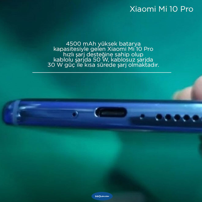 Xiaomi Mi 10 Pro Batarya