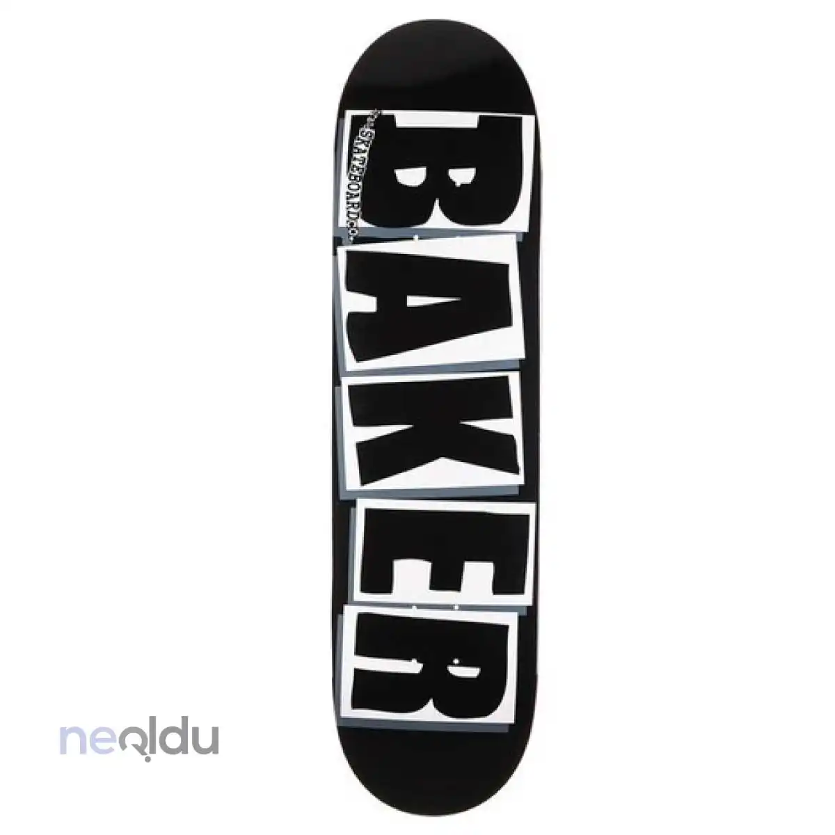 Baker 8,125 Brand Logo Blk Wht Kaykay Tahtası