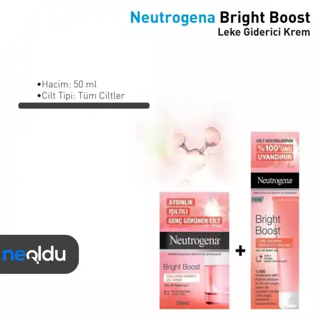 Neutrogena Bright Boost Leke Giderici ve Yaşlanma Karşıtı Jel Krem