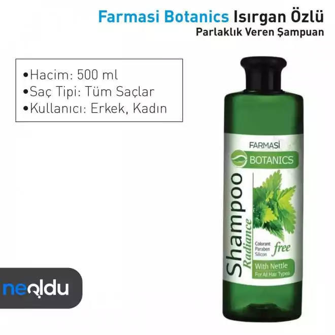 Farmasi Botanics Isırgan Özlü Parlaklık Veren Şampuan