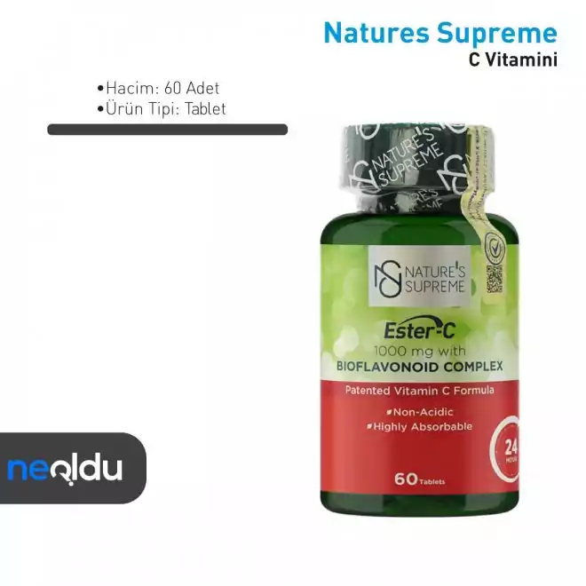 C Vitaminleri Nature's Supreme Ester C Vitamini