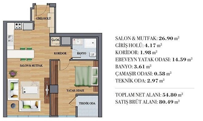 ağaoğlu çekmeköy park 1+1 daire fiyatları