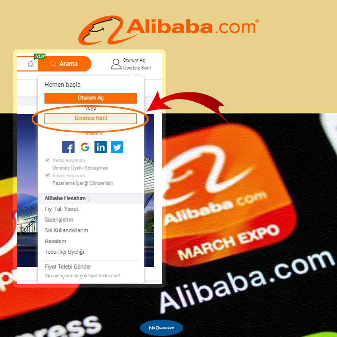 Alibaba Üyelik