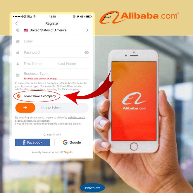 Alibaba Üyelik