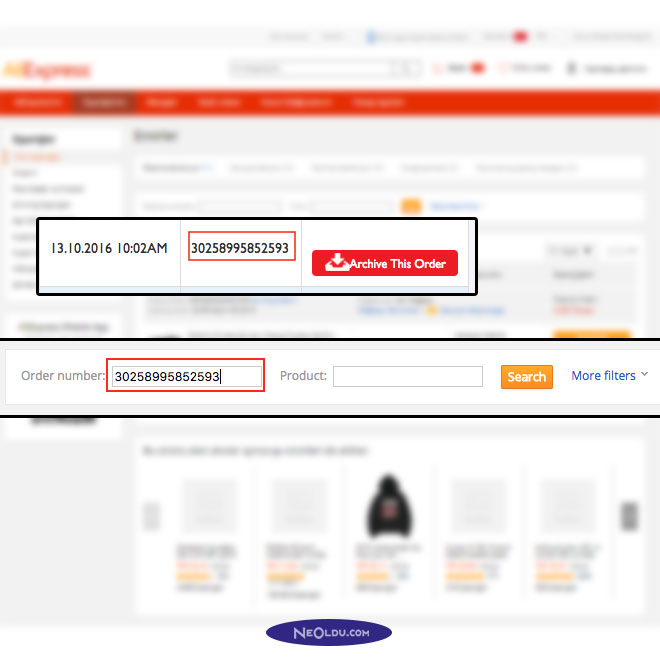 Aliexpress Sipariş İptali