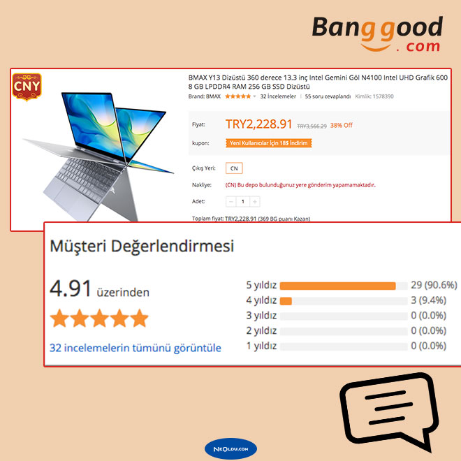Banggood Kullanıcı Yorumları