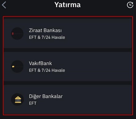 BinanceTR Para Yatırma